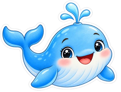 Jonah's Friendly Blue Whale