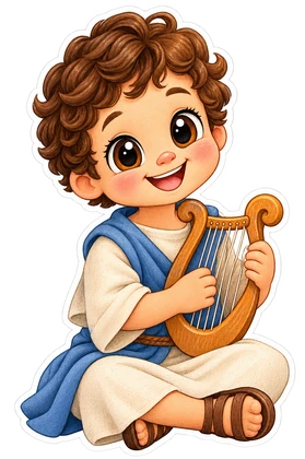 Young David with Harp
